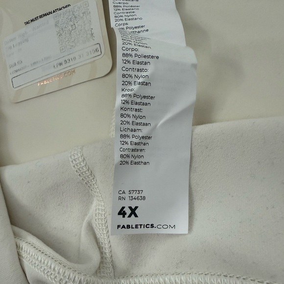 Women’s Fabletics Define PowerHold High-Waisted 7/8 Leggings 4X Plus Size - Picture 15 of 16